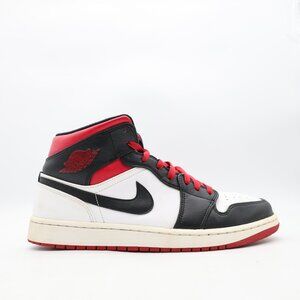 Nike Air Jordan Retro 1 Mid Men's Size 12.5 Gym Red Black Toe Sneaker DQ8426-106